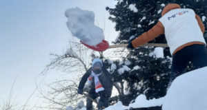 «Снежная вахта»: молодогвардейцы помогают пожилым людям расчистить снежные завалы