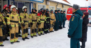 МЧС провели учения по тушению пожара в Республиканском доме-интернате