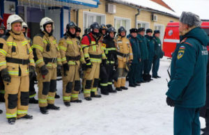 МЧС провели учения по тушению пожара в Республиканском доме-интернате