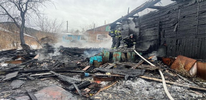 Многодетная семья пострадала на пожаре в Соузге